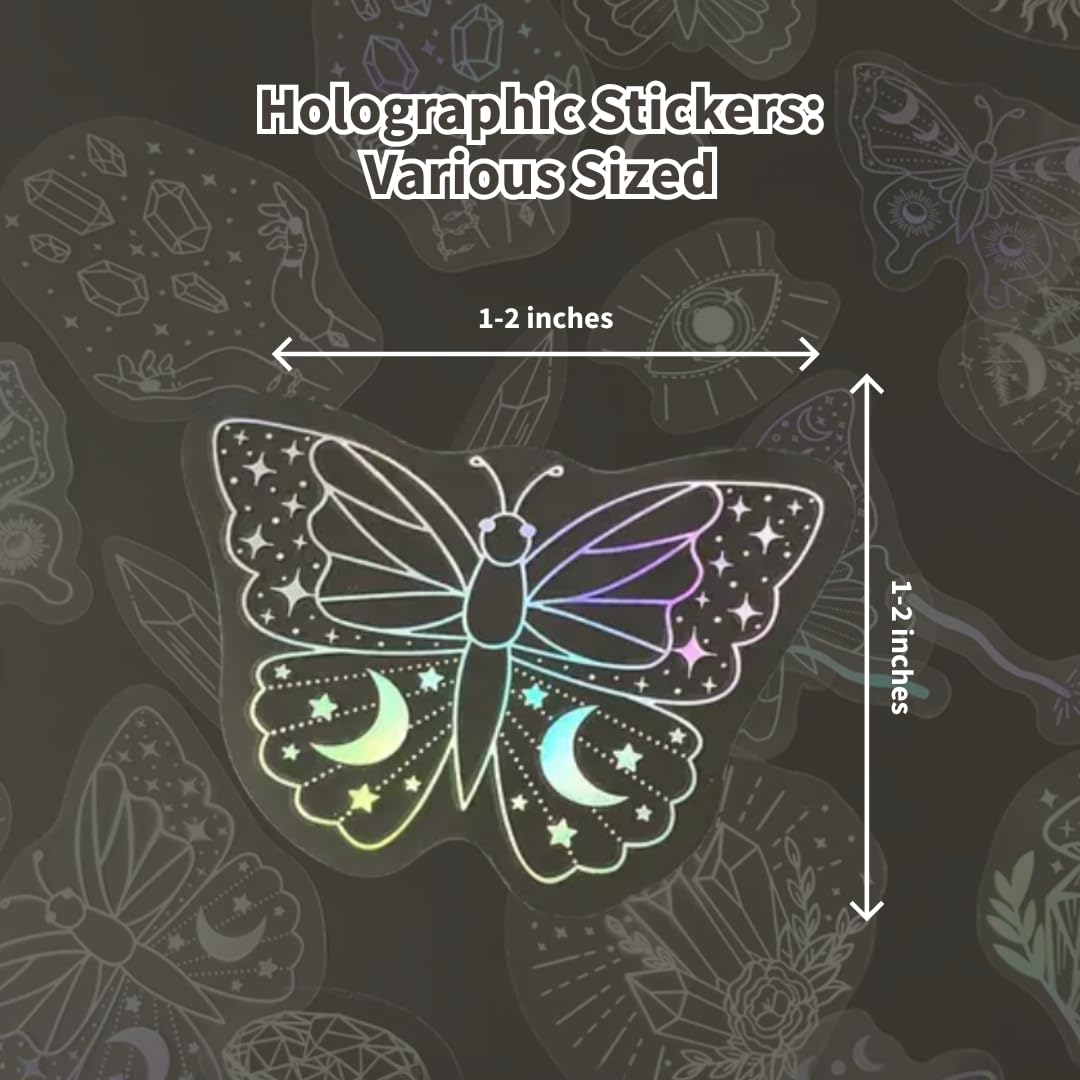 Holographic Glitter Stickers – 40 Piece Set