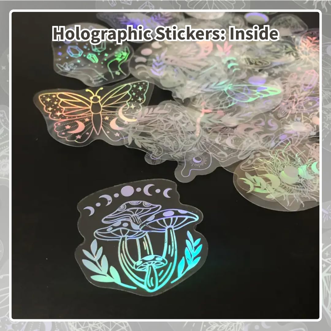 Holographic Glitter Stickers – 40 Piece Set