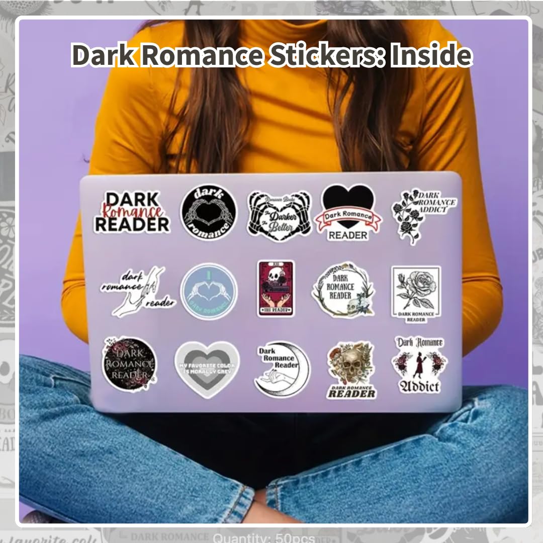 Dark Romance & Romantasy Stickers – 50 Pack