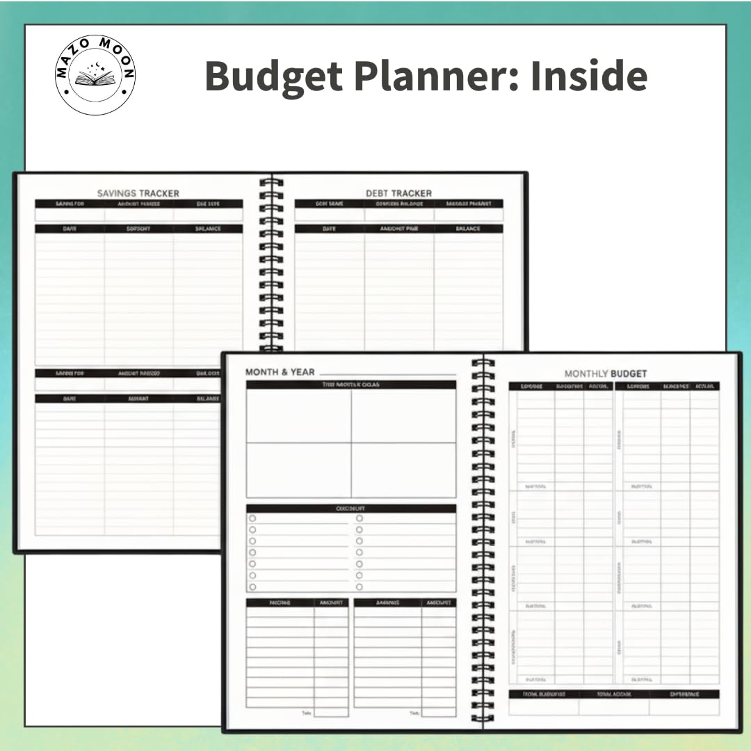 Budget Planner – A5 Finance & Expense Tracker Notebook