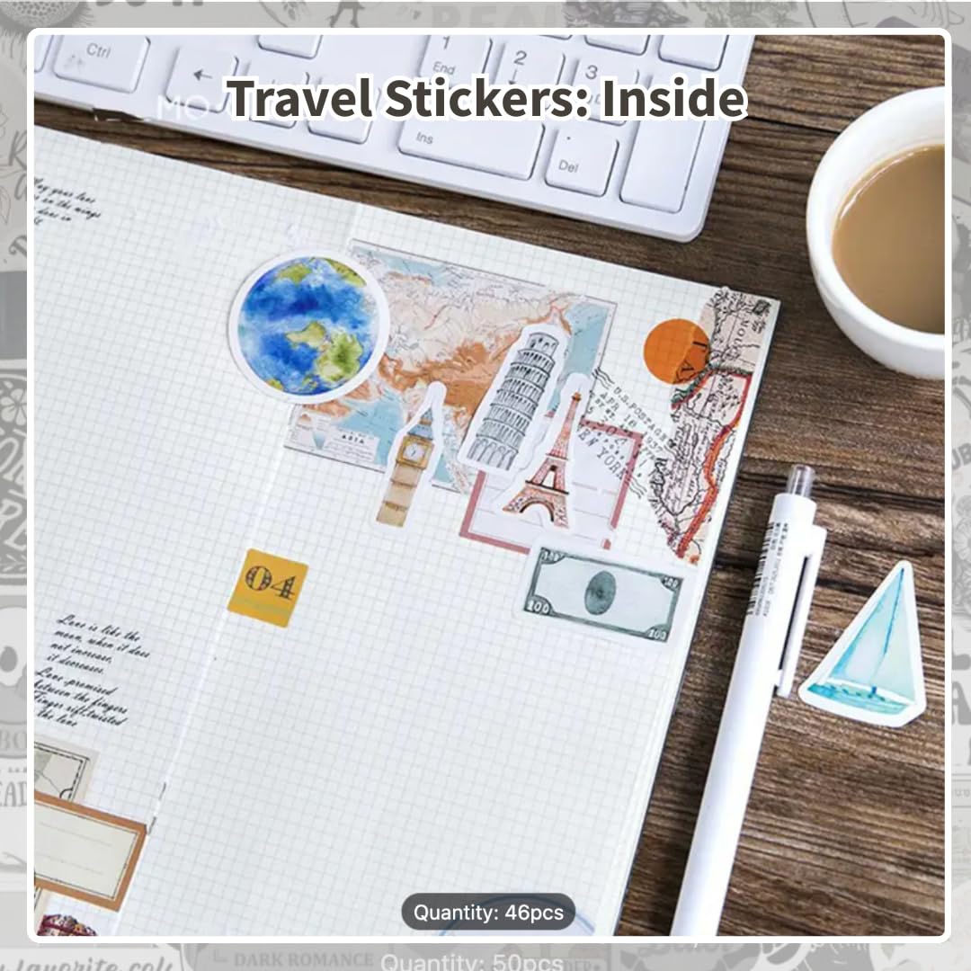 Travel Adventure Stickers – 46 Piece Set