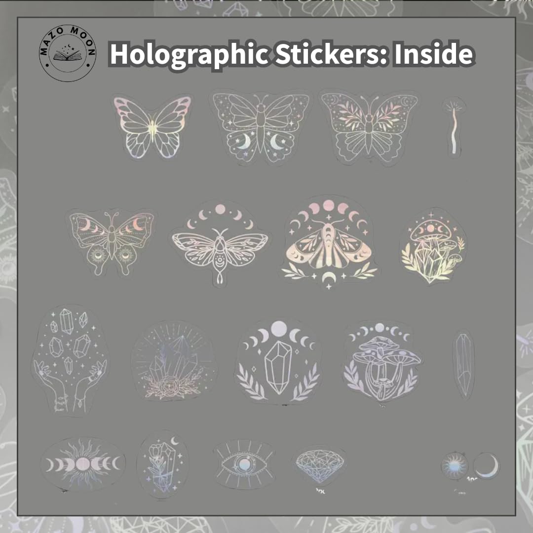 Holographic Glitter Stickers – 40 Piece Set
