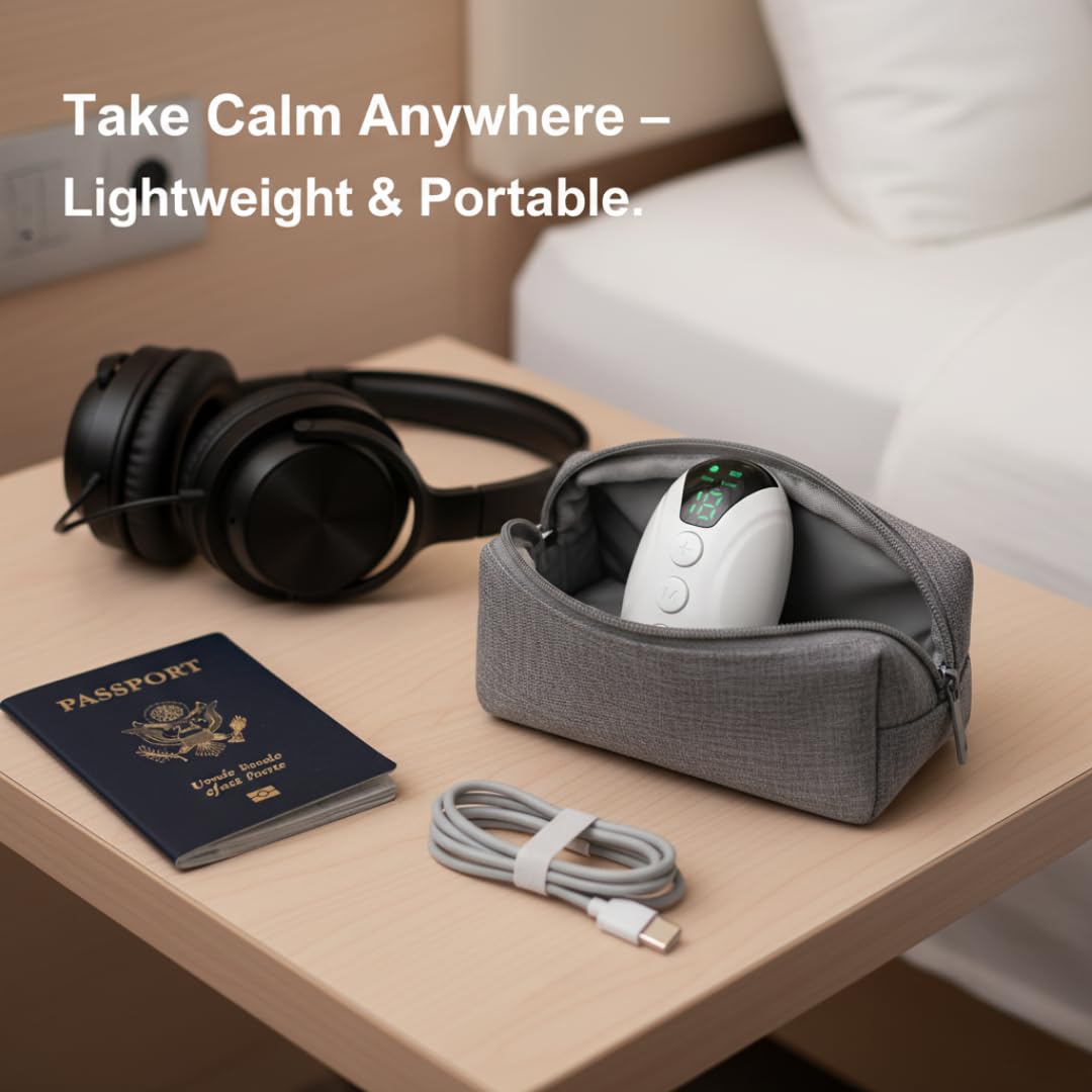 SleepEase Portable Sleep Aid – USB Rechargeable Relaxation Device