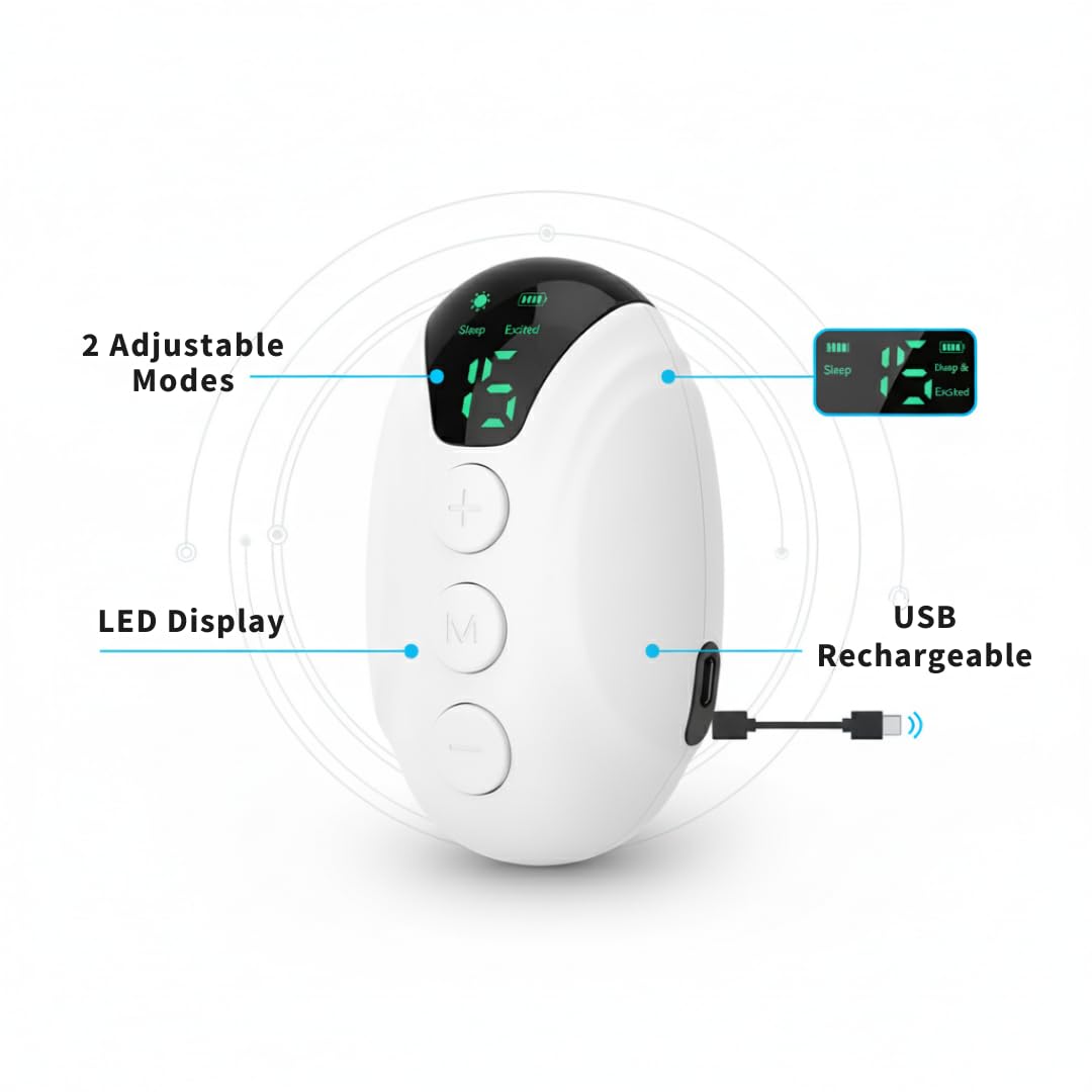 SleepEase Portable Sleep Aid – USB Rechargeable Relaxation Device