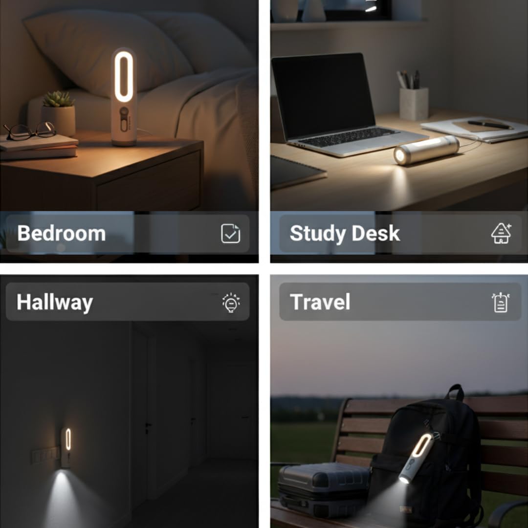Smart Night Light – USB Rechargeable Motion Sensor Lamp