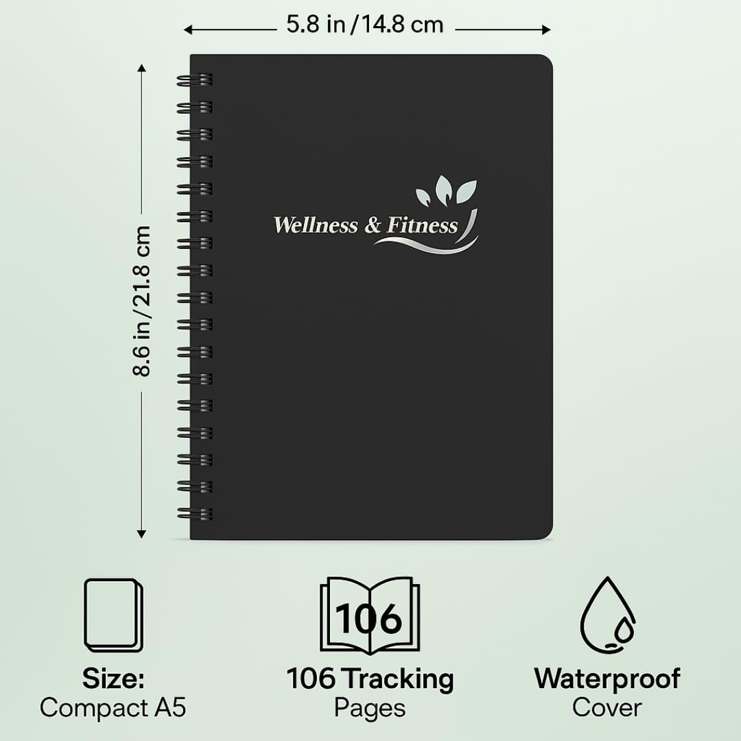 Wellness & Fitness Planner – Undated Daily Health Journal