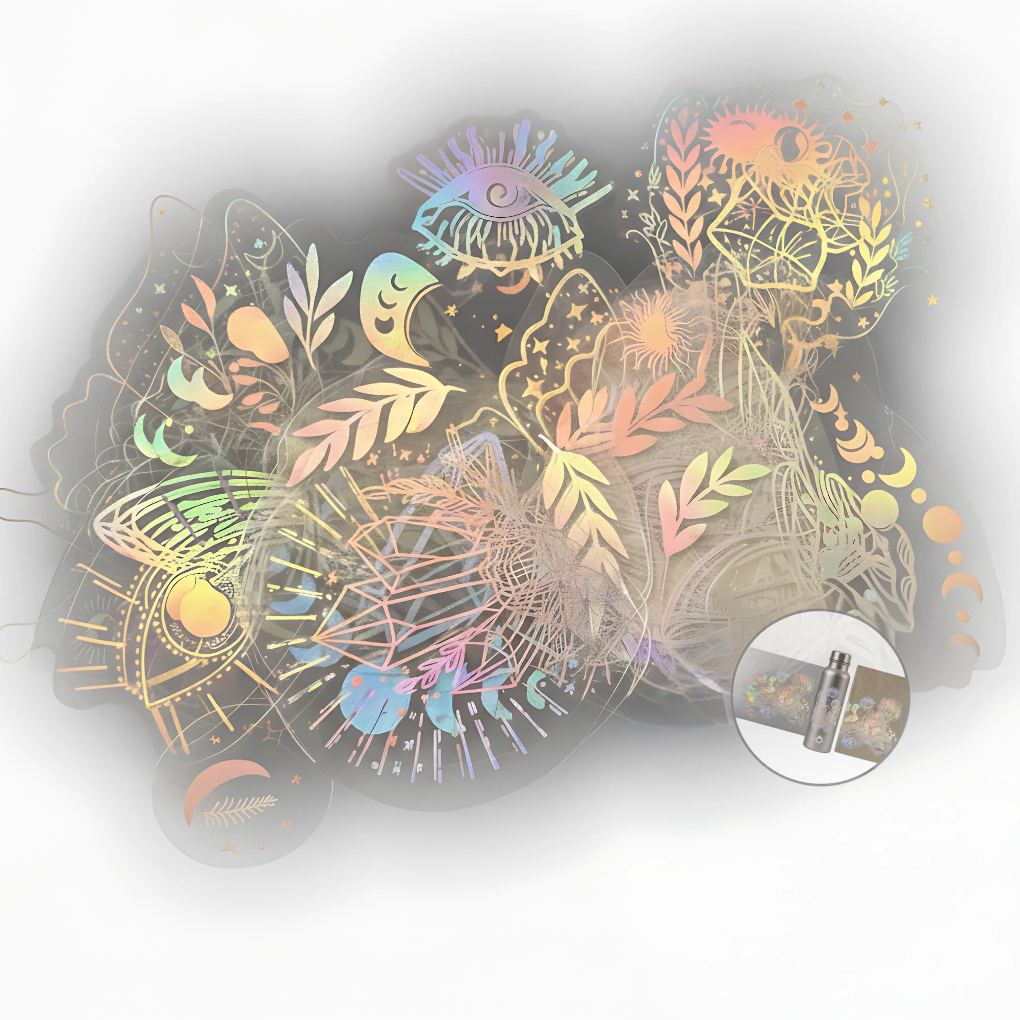 Holographic Glitter Stickers – 40 Piece Set