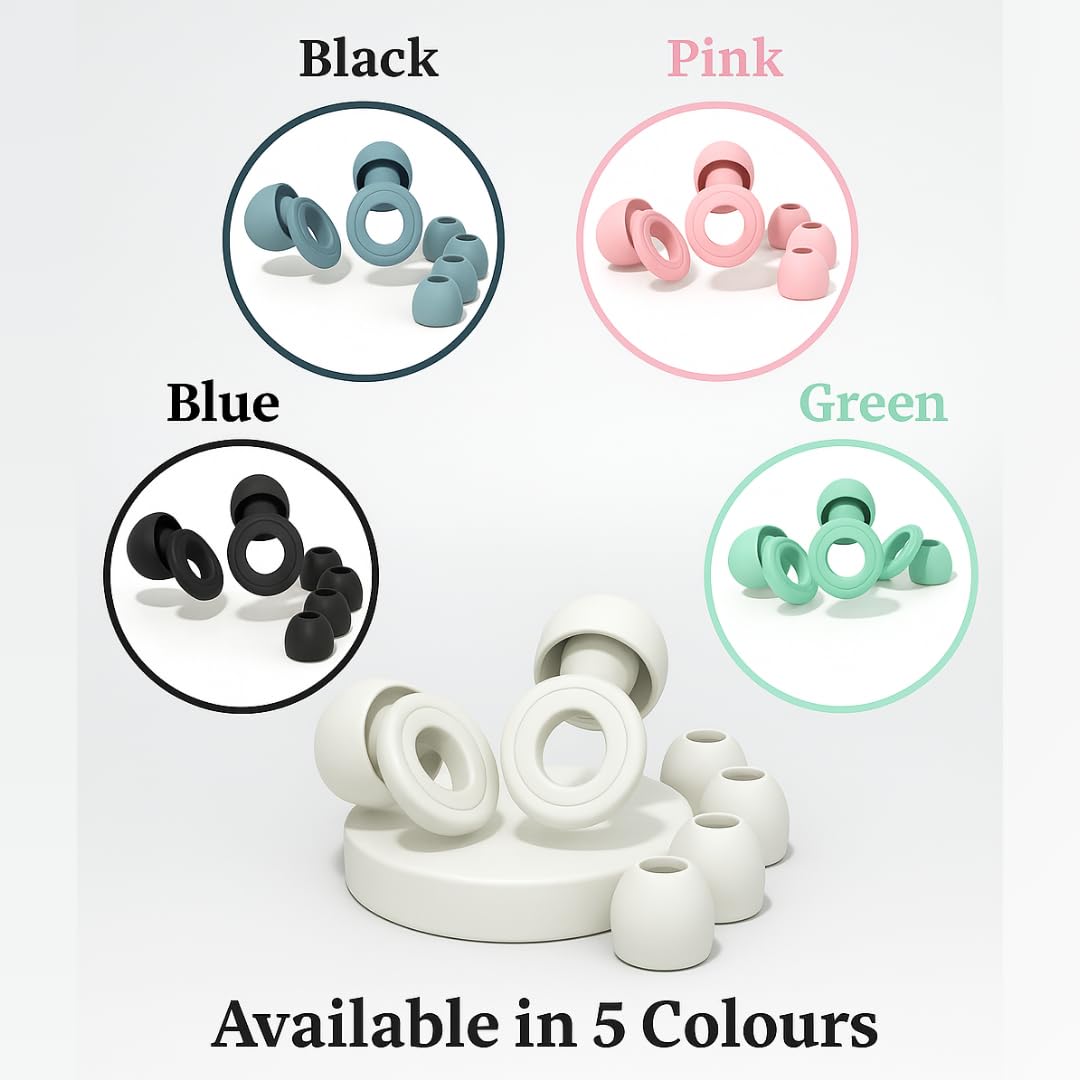 NoiseBud Reusable Earplugs – Soft Silicone Comfort Plugs