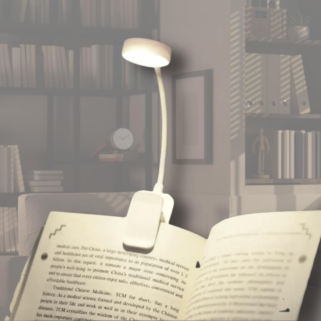 Clip-On Book Light – Adjustable LED Reading Lamp