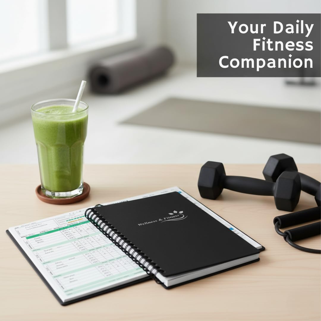 Wellness & Fitness Planner – Undated Daily Health Journal