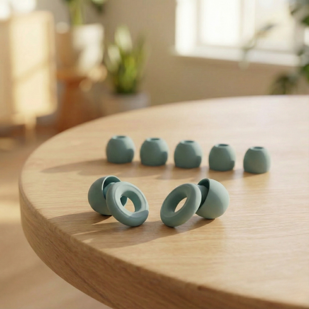 Mazo Moon NoiseBud Reusable Silicone Ring Earplugs