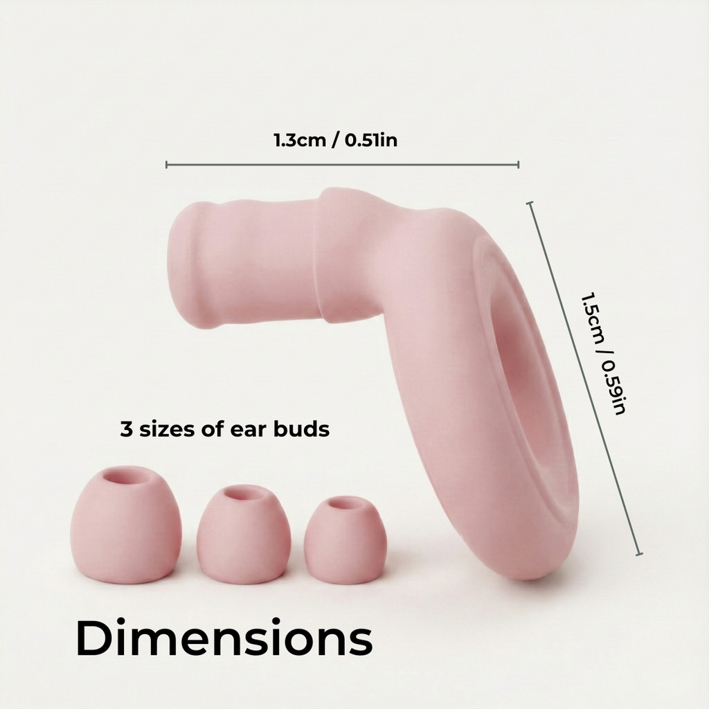 Mazo Moon NoiseBud Reusable Silicone Ring Earplugs