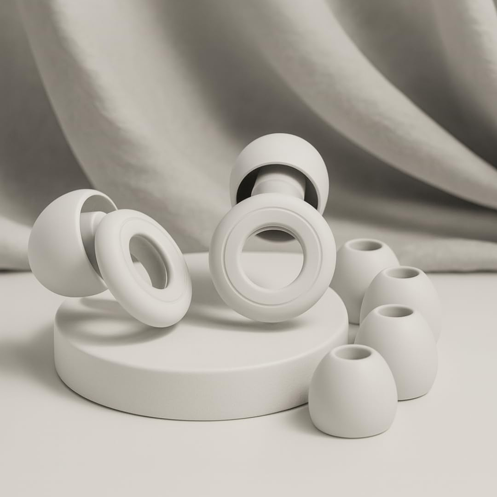 Mazo Moon NoiseBud Reusable Silicone Ring Earplugs