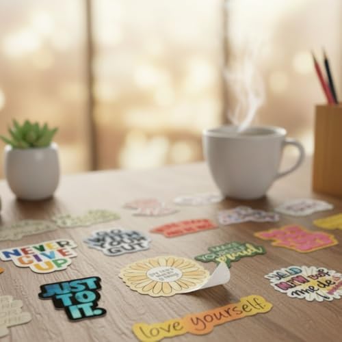 Mazo Moon 50 x Motivational Quote Stickers