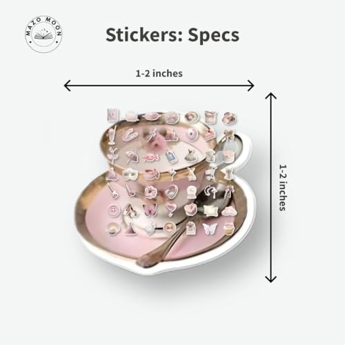 Mazo Moon 50 x Pink Aesthetic Stickers