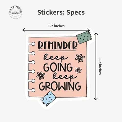 Mazo Moon 50 x Motivational Reminder Stickers