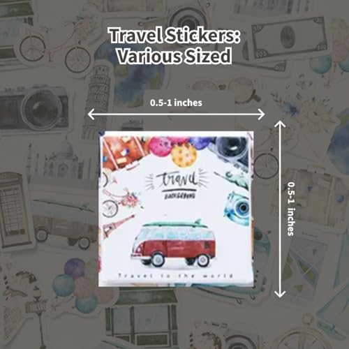 Mazo Moon 46 x Travel Stickers