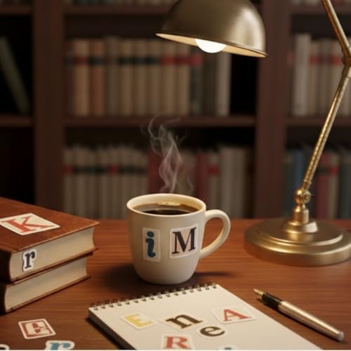 Mazo Moon 52 x Retro Alphabet Stickers