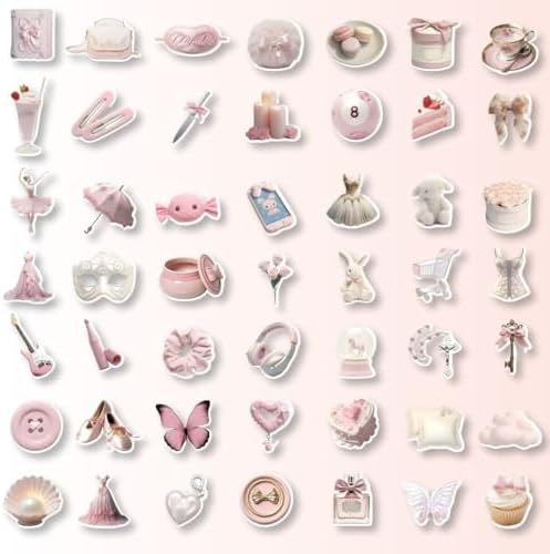 Mazo Moon 50 x Pink Aesthetic Stickers