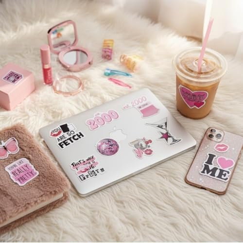Mazo Moon 50 x Pink Aesthetic Y2K Stickers Pack