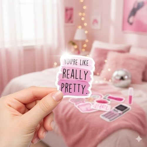 Mazo Moon 50 x Pink Aesthetic Y2K Stickers Pack