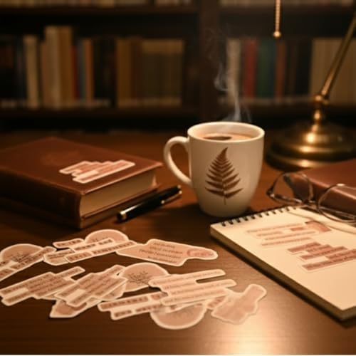 Mazo Moon 50 x Vintage Quote Stickers