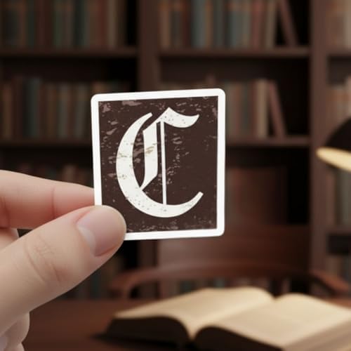 Mazo Moon 52 x Retro Alphabet Stickers