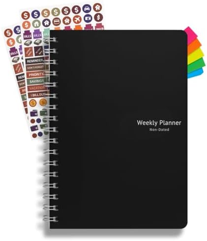 Mazo Moon Non-Dated Weekly Planner Productivity Organiser
