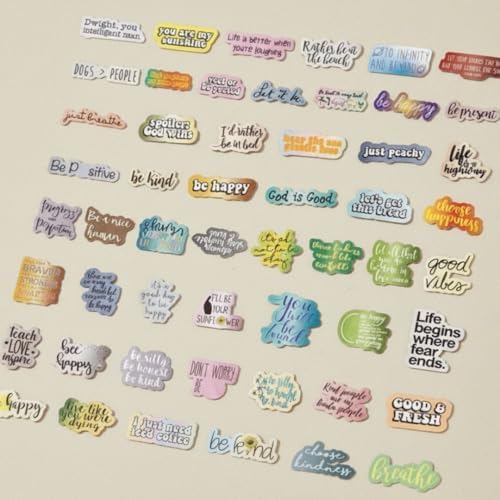 Mazo Moon 50 x Motivational Quote Stickers