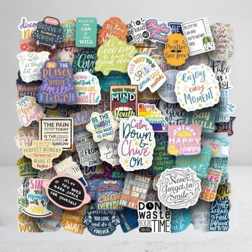 Mazo Moon 50 x Motivational Quote Stickers