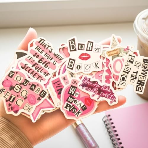 Mazo Moon 50 x Pink Aesthetic Y2K Stickers Pack