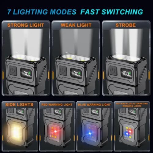 Mazo Moon Mini LED Flashlight Ultra-Bright 7 Modes