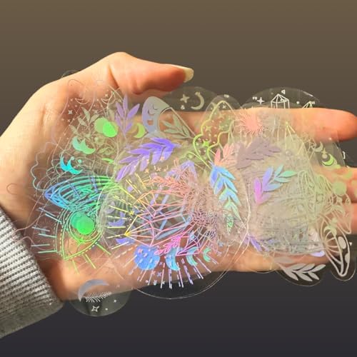 Mazo Moon 40pcs Holographic Glitter Stickers