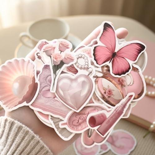 Mazo Moon 50 x Pink Aesthetic Stickers