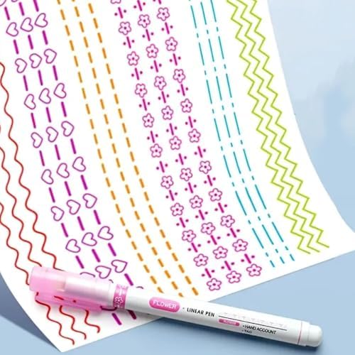 Mazo Moon 6-Piece Pattern Line Pens