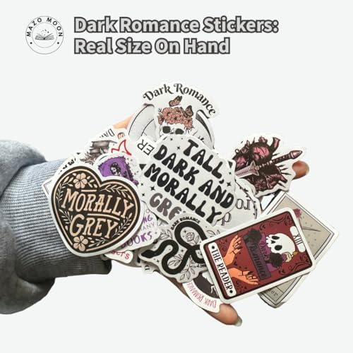 Mazo Moon 50 x Stickers Dark Romance & Romantasy Reader Stickers