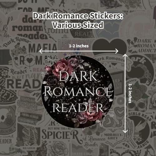 Mazo Moon 50 x Stickers Dark Romance & Romantasy Reader Stickers