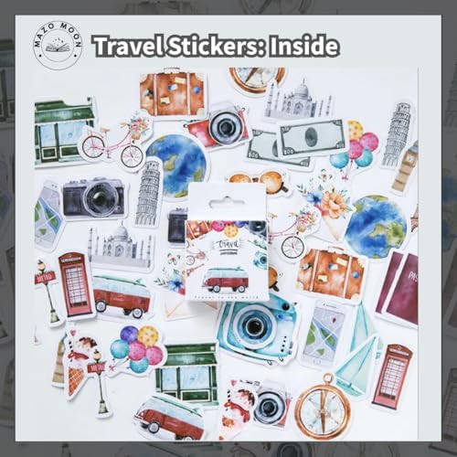 Mazo Moon 46 x Travel Stickers