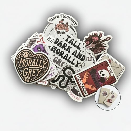 Mazo Moon 50 x Stickers Dark Romance & Romantasy Reader Stickers