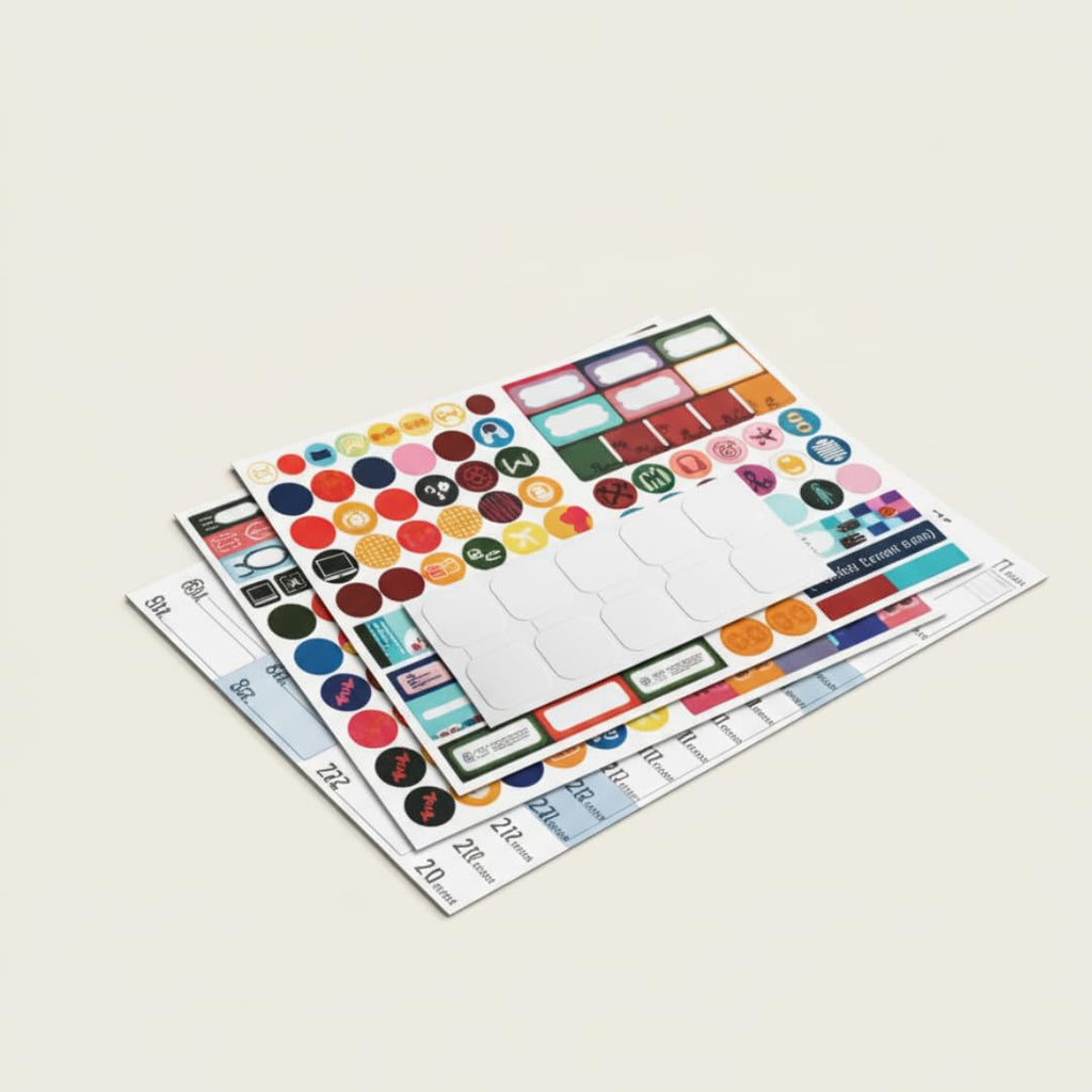 2026 Wall Planner – Morandi Full-Year Calendar with Stickers
