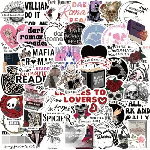Mazo Moon 50 x Stickers Dark Romance & Romantasy Reader Stickers