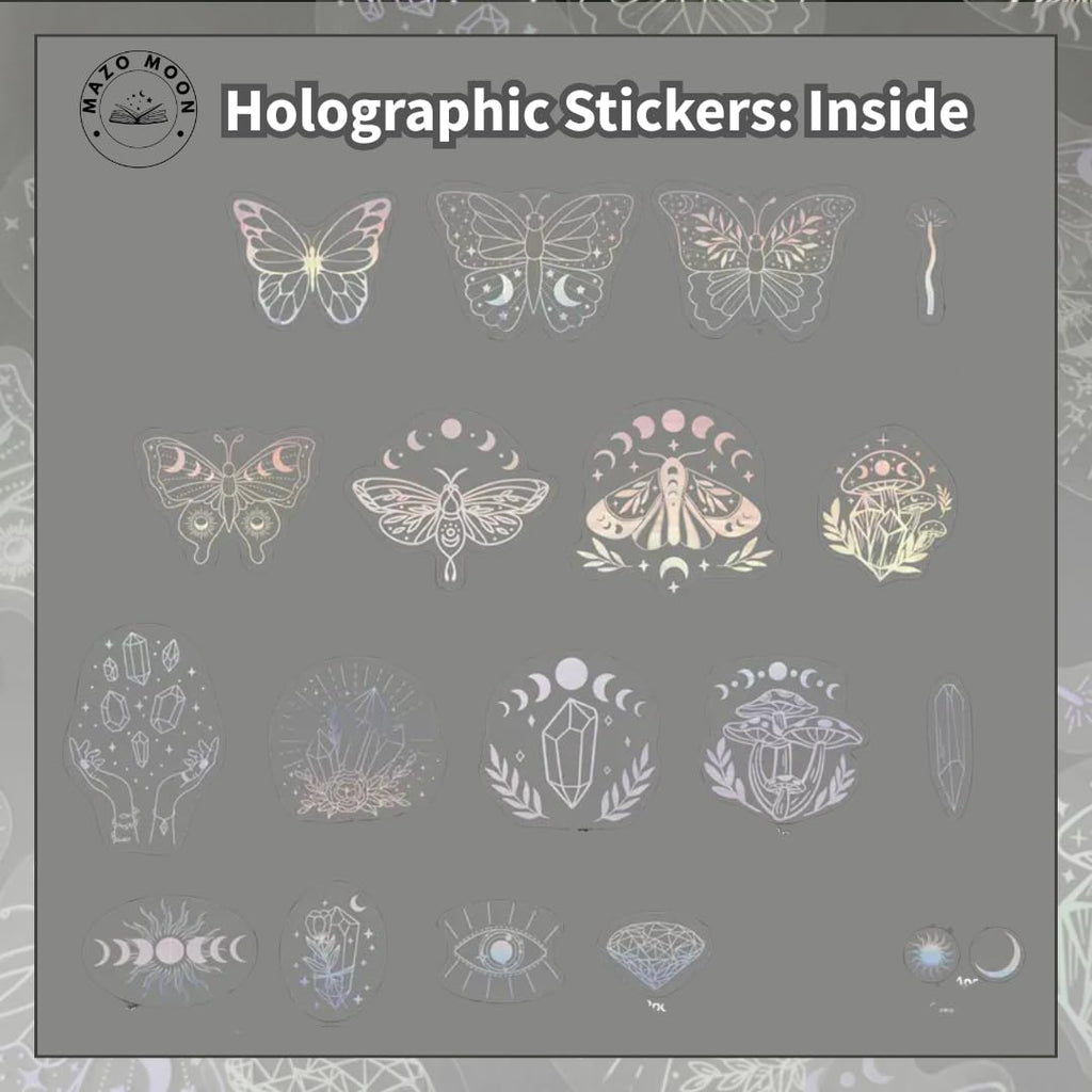 Holographic Glitter Stickers – 40 Piece Set