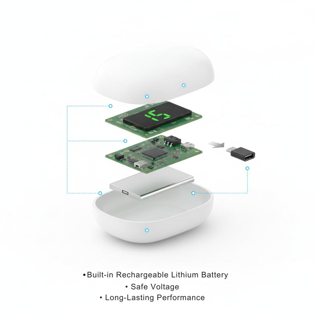 SleepEase Portable Sleep Aid – USB Rechargeable Relaxation Device