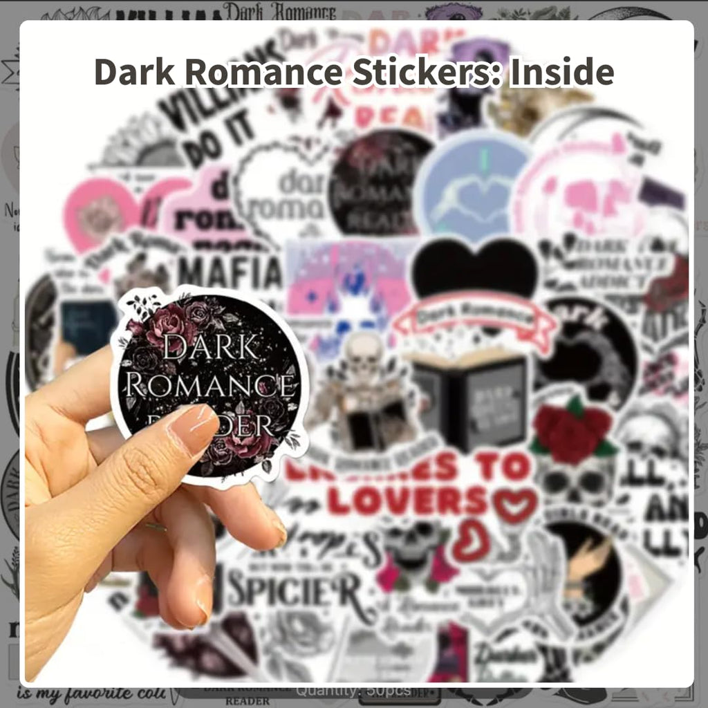 Dark Romance & Romantasy Stickers – 50 Pack