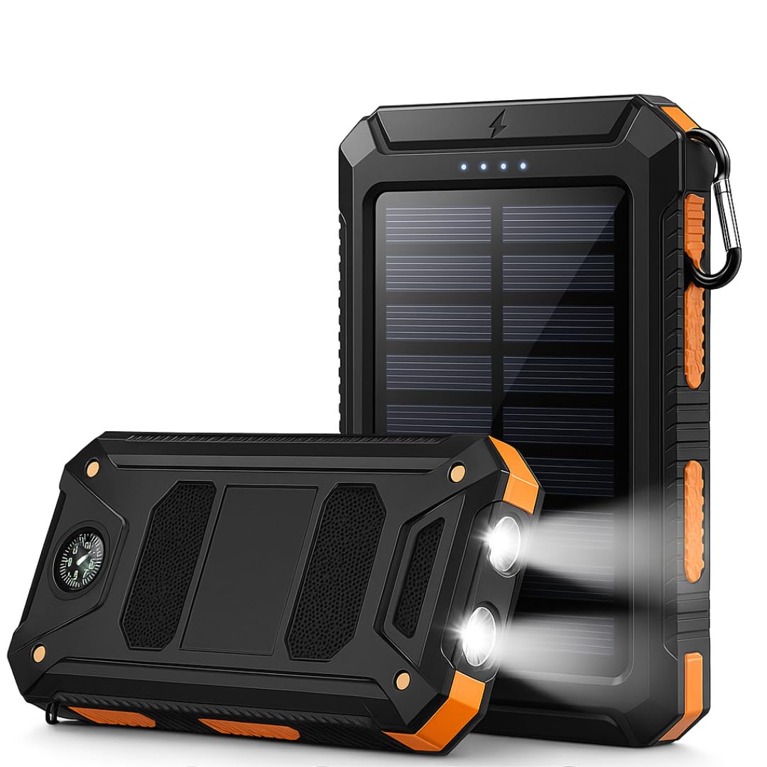 Solar Power Bank – 10,000 mAh USB-C Portable Charger