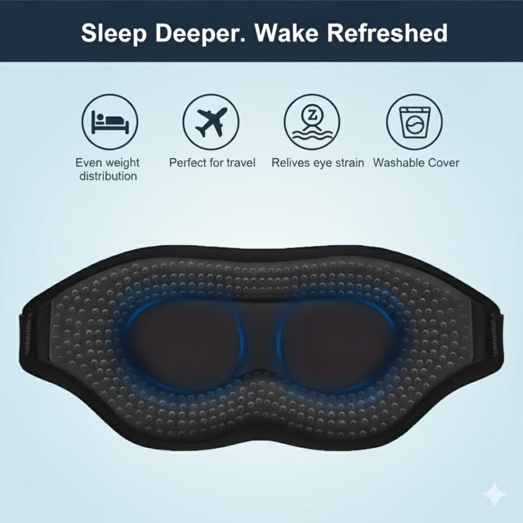 GravityMask Weighted Sleep Mask – Black