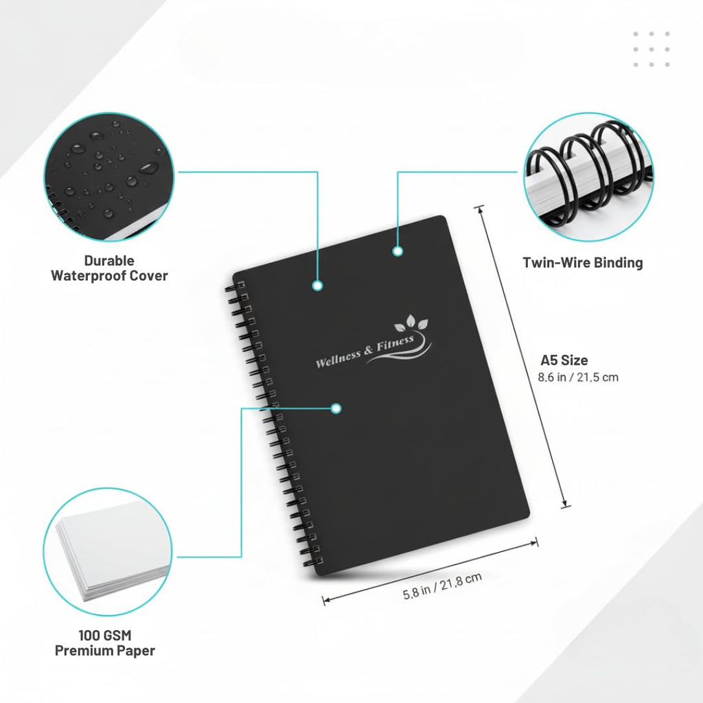 Wellness & Fitness Planner – Undated Daily Health Journal